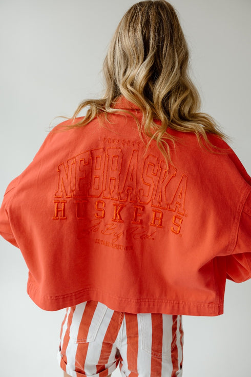 Nebraska Sanders Embroidery Canvas Twill Jacket